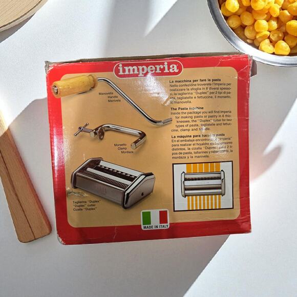 Imperia Tipo Lusso SP 150 Manual Pasta Maker Machine Made in Italy Heavy Duty - Picture 2 of 16